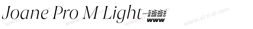Joane Pro M Light字体转换